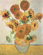 Vincent Van Gogh sun flowers oil on canvas